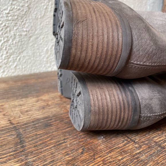 Paul Green Tall Moto Gray Suede Boots, 11 - Picture 7 of 9